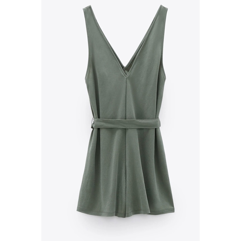 LOOSE-FITTING BELTED JUMPSUIT TRF